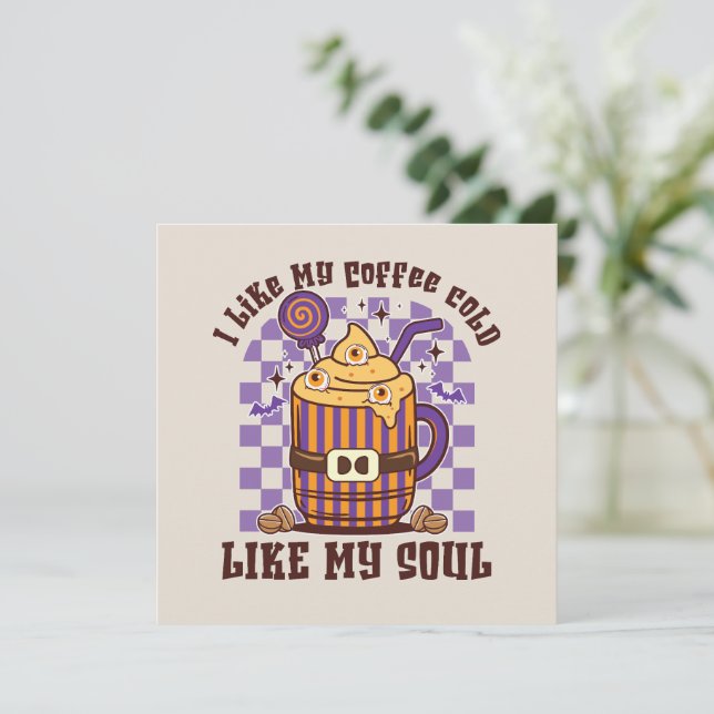 Me Gusta El Frío De Mi Café, Como Mi Alma -Especie (Anverso de pie)