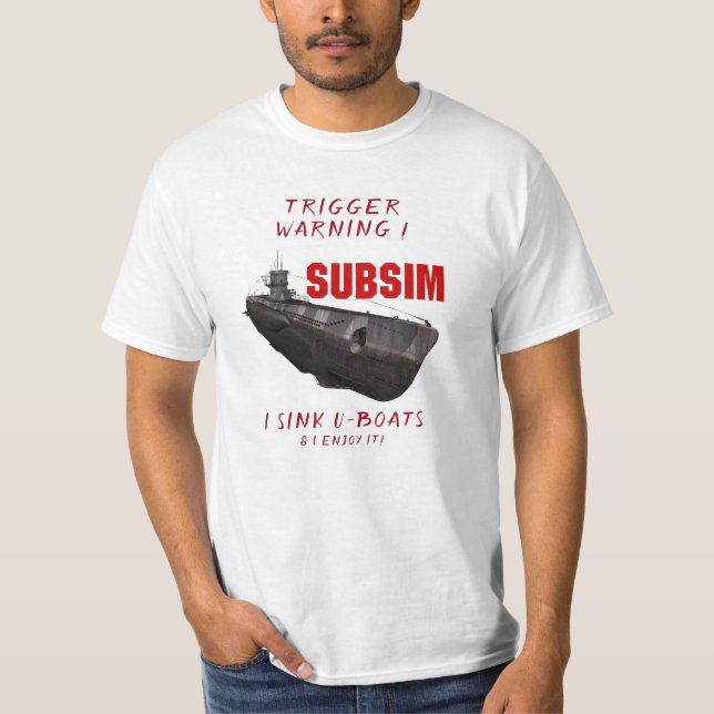 Me gusta hundir la camiseta de los U-Boats (Anverso)