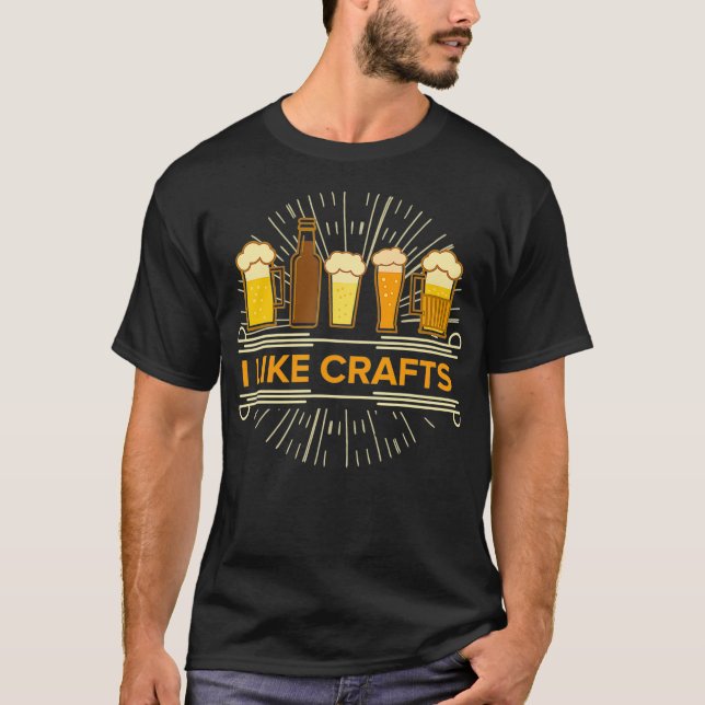 Me Gusta La Camisa De Cerveza De Camisas De Cervez (Anverso)