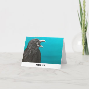 Me Gusta La Tarjeta De Nota De Crow