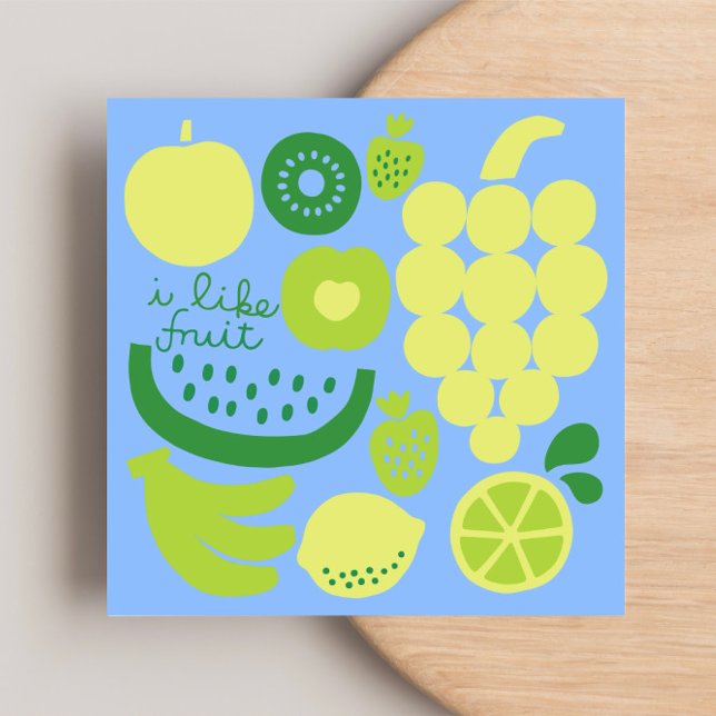 Me gusta la tarjeta plana FRUIT (Subido por el creador)