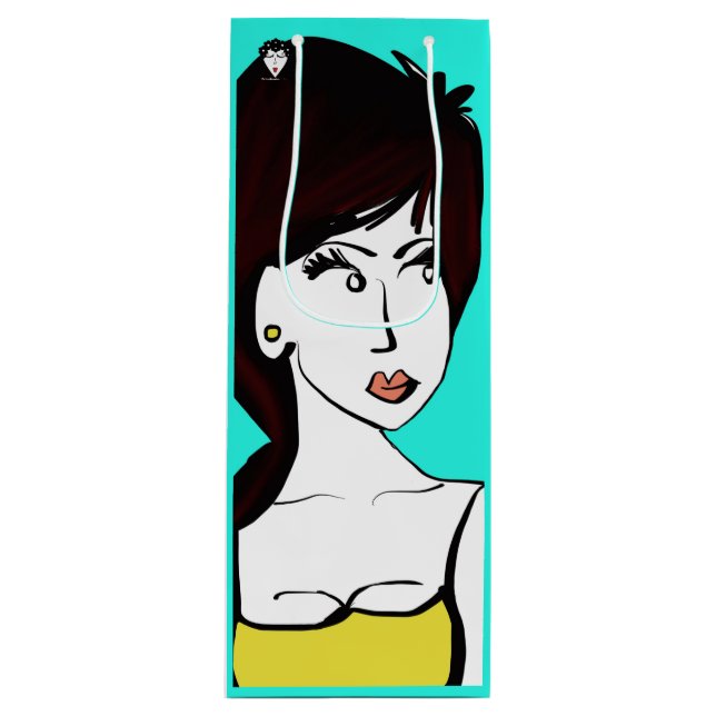 Me Gusta Lo Que Veo Bolsa De Regalo De Vino (Anverso)