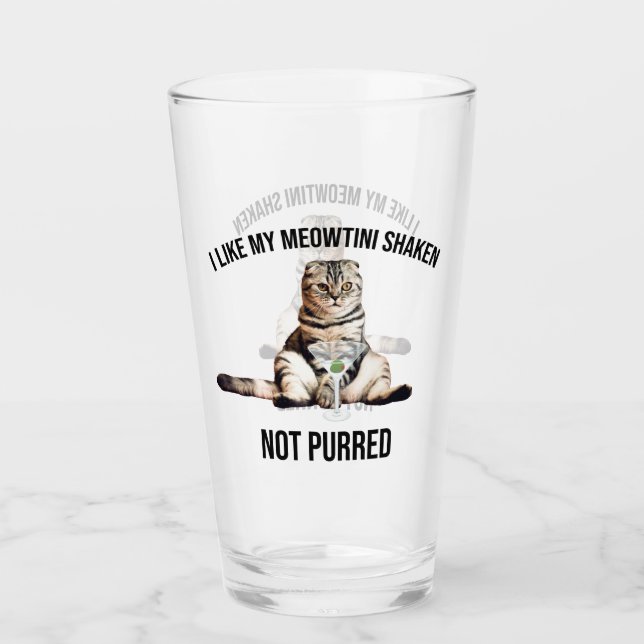Me Gusta Mi Gato Meowtini Shaken No Purred Martini (Anverso)