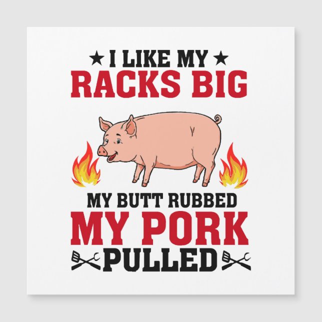 Me Gusta Mi Racks Big BBQ, Pero Cita De Cerdo (Anverso)