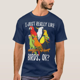 Me gusta mucho la camiseta de los pájaros - Parrot