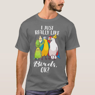 Me Gusta Mucho La Camiseta Del Loro De Los Pájaro