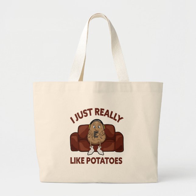 Me Gusta Realmente Las Patatas - Bolsas Cuestas De (Frente)