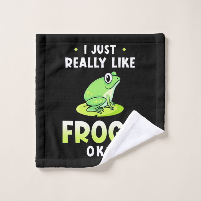 Me Gusta Realmente Las Ranas (Toallita)
