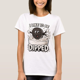 Me gusta ser mojado camiseta de galleta divertida