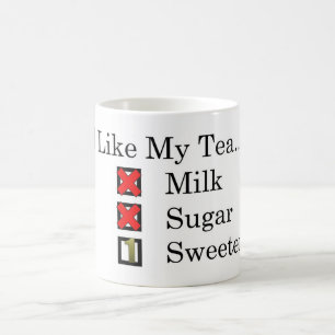 Me Gusta... Té negro con 1 taza de café más dulce