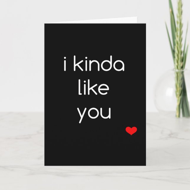 Me Gusta Tu Tarjeta Día de San Valentín (Anverso)