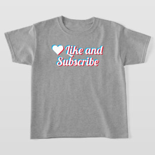 Me Gusta Y Suscríbete A La Camiseta