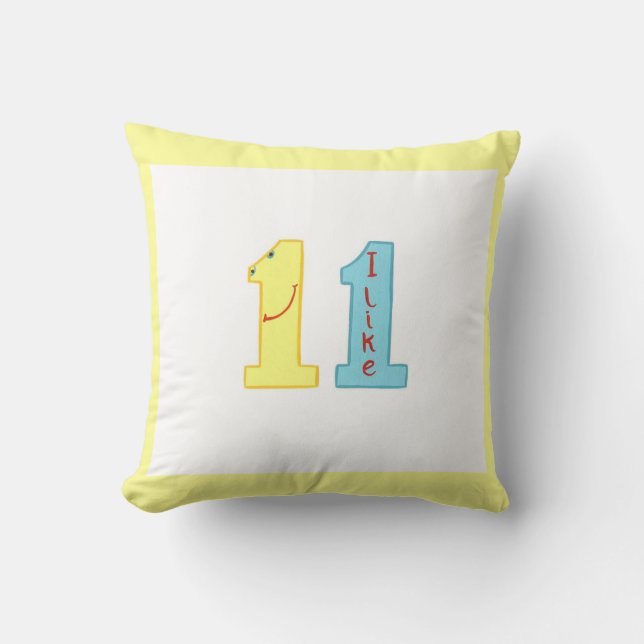Me gustan las almohadas numero de cumpleaños 11 (Anverso)