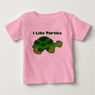 Me Gustan Las Tortugas - Bebé Bella Camiseta De Je