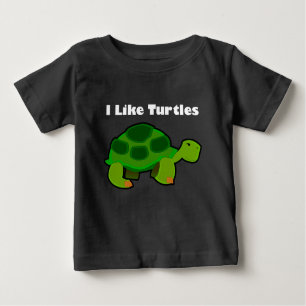 Me Gustan Las Tortugas - Bebé Bella Camiseta De Je