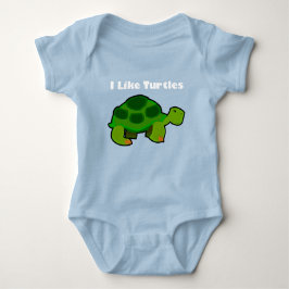 Me Gustan Las Tortugas - Bebé Jersey Bodysuit