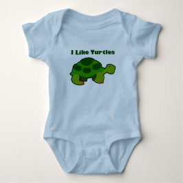 Me gustan las tortugas - Bodysuit de jersey para b