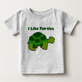 Me Gustan Las Tortugas - Camiseta De Bebé De Jerse