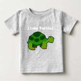 Me Gustan Las Tortugas - Camiseta De Bebé De Jerse