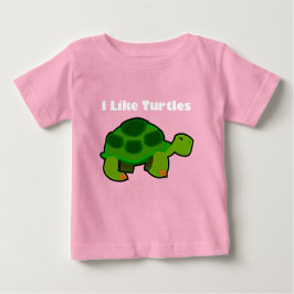Me Gustan Las Tortugas - Camiseta De Bebé De Jerse