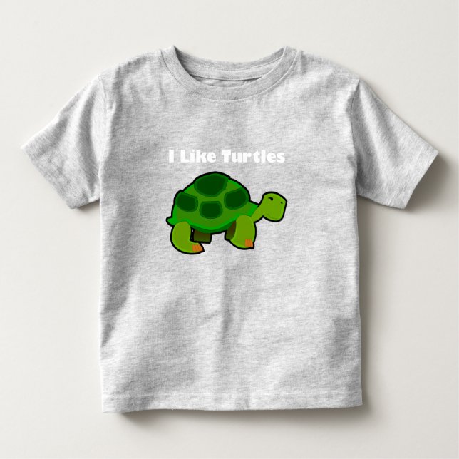 Me Gustan Las Tortugas - Pequeña Camiseta De Bella (Anverso)
