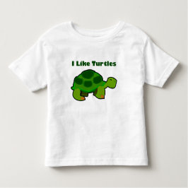 Me Gustan Las Tortugas - Pequeña Camiseta De Bella
