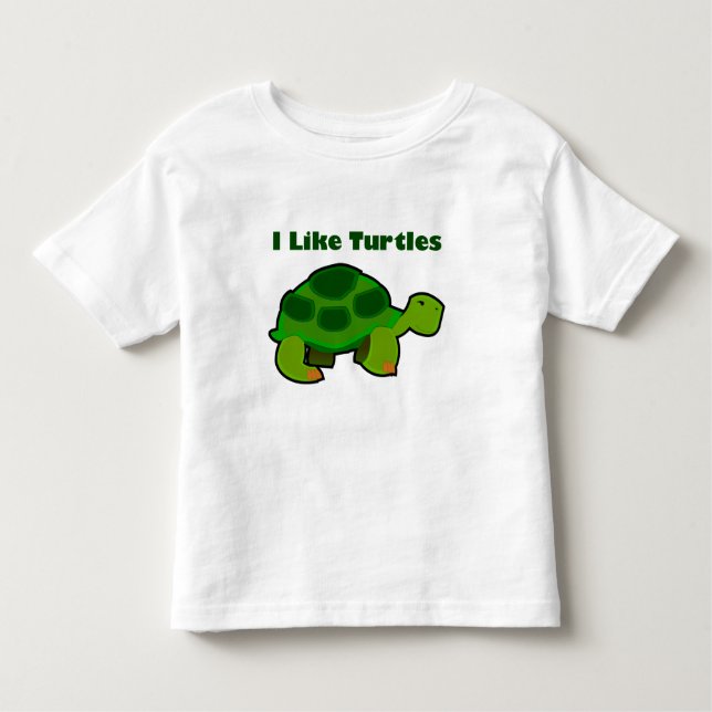 Me Gustan Las Tortugas - Pequeña Camiseta De Bella (Anverso)