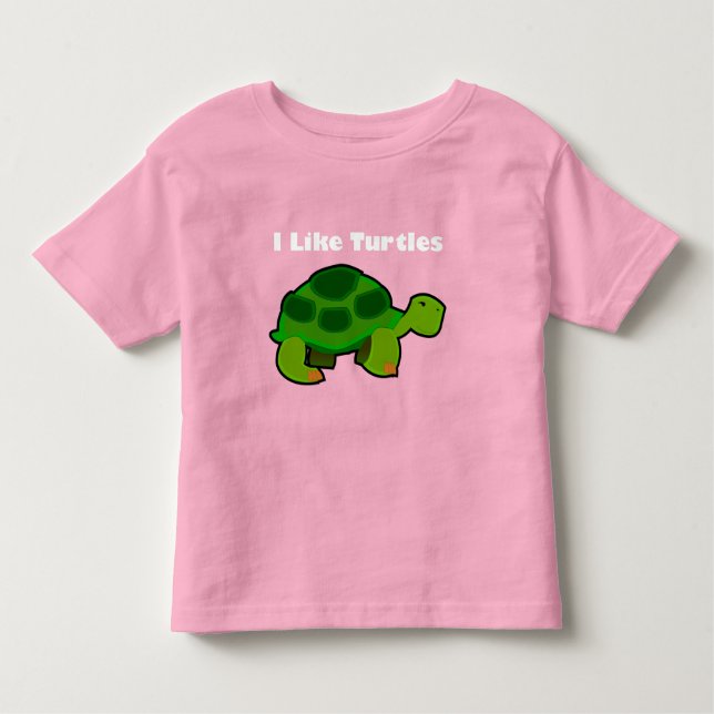 Me Gustan Las Tortugas - Pequeña Camiseta De Bella (Anverso)