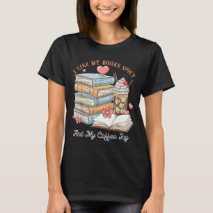 Me gustan los libros picantes y la camiseta de caf