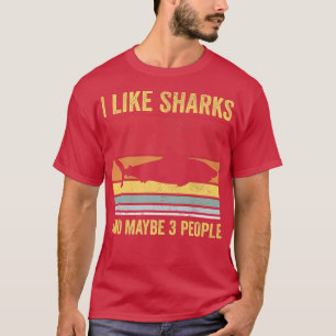 Me gustan los tiburones y tal vez 3 camisetas