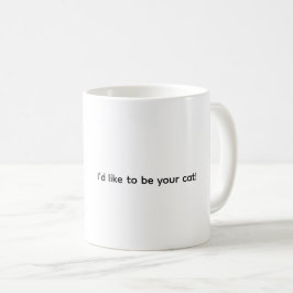 Me gustaría ser tu gato, taza de café