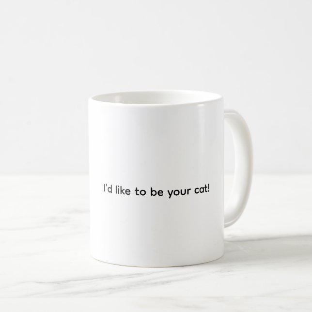 Me gustaría ser tu gato, taza de café (Anverso derecho)