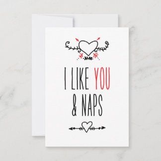 Me gustas tú y Naps | mensaje personalizado