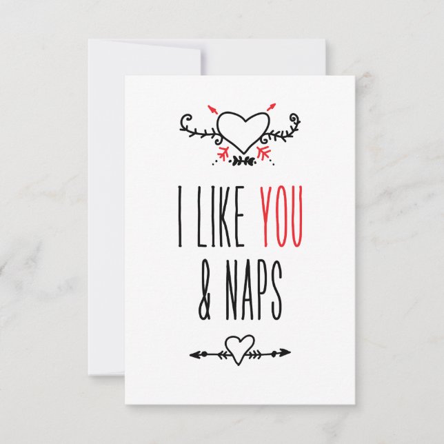Me gustas y Naps | mensaje de personalizado (Anverso)
