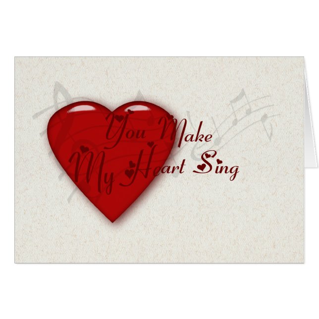 Me haces cantar el corazón a Valentine (Anverso (Horizontal))