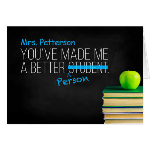 Me has convertido en una mejor estudiante, mejor p