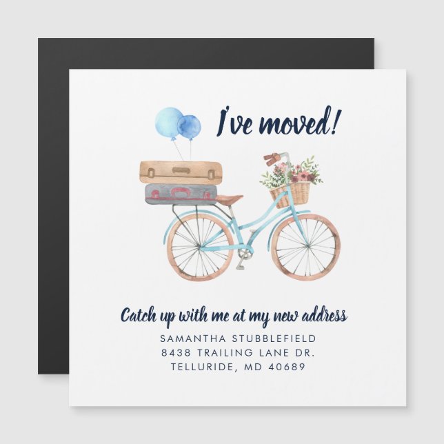 Me he mudado de Boho moviendo la Invitación de la  (Anverso/Reverso)