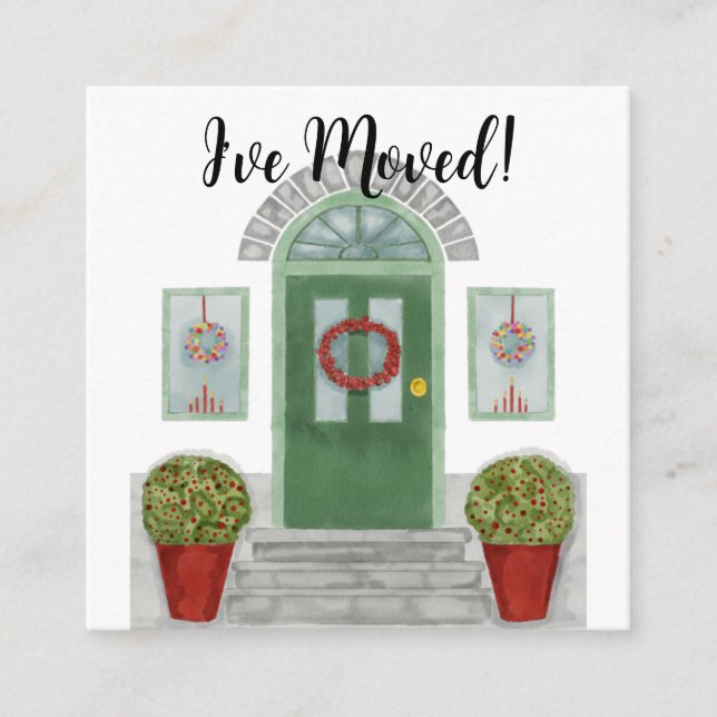 ¡Me he mudado! Tarjeta de cierre de casa para navi (Anverso)