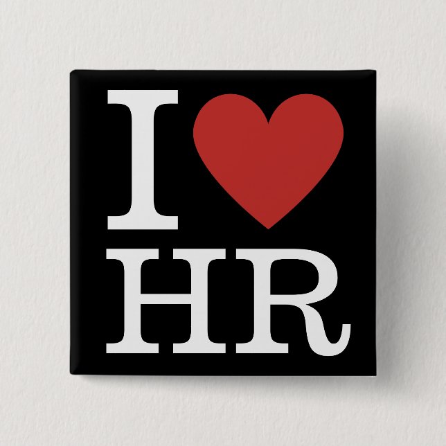 Me ❤️ HR - HR Dept - botón Pin (Anverso)