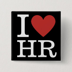 Me ❤️ HR - HR Dept - botón Pin