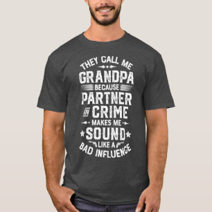 Me Llaman Abuelo Asociado De La Camiseta Del Crime