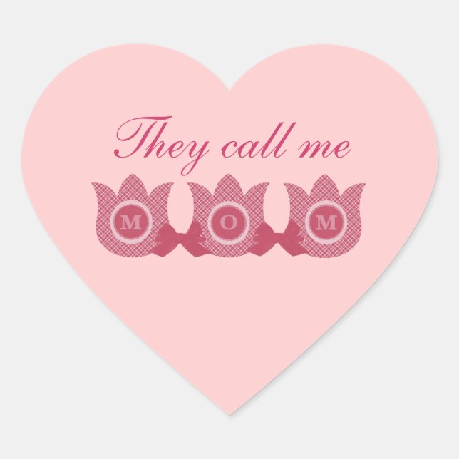 Me Llaman Pegatinas Del Corazón De Los Tulipanes,  (Anverso)