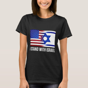 Me Mantengo Con Camiseta Patriótica De Israel Usa 