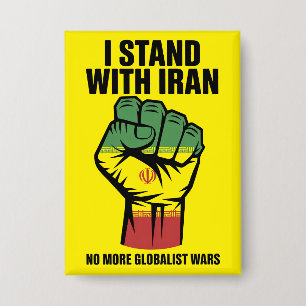 Me mantengo con Irán Botón Antiguerra