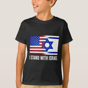 Me Mantengo Con Israel Camiseta Patriótica Usa E I