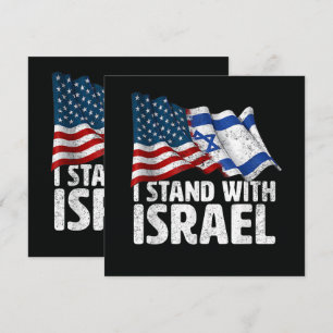 Me mantengo con Israel USA bandera americana