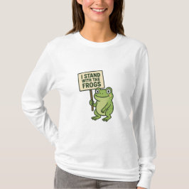 Me mantengo con las ranas – Camiseta de tipografía