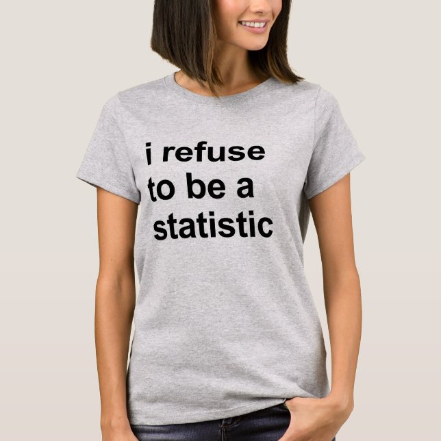 Me niego a ser una camiseta estadística (Anverso)