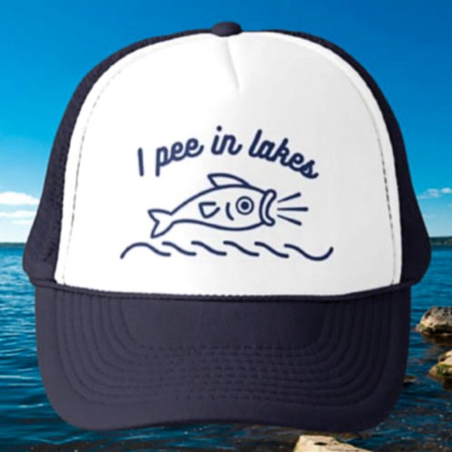 Me Orino En Lagos Gorra De Camionero De Pesca Dive (Subido por el creador)