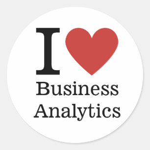 Me ❤️ PEGATINA de Business Analytics